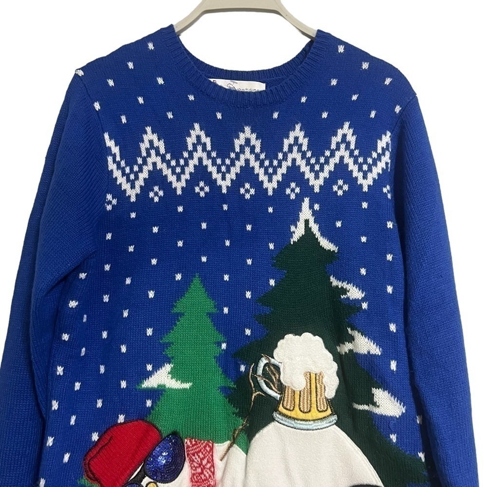 Snowman Beer Belly Ugly Christmas Sweater
Embellished Bling Medium Jolly Sweater - Picture 2 of 7